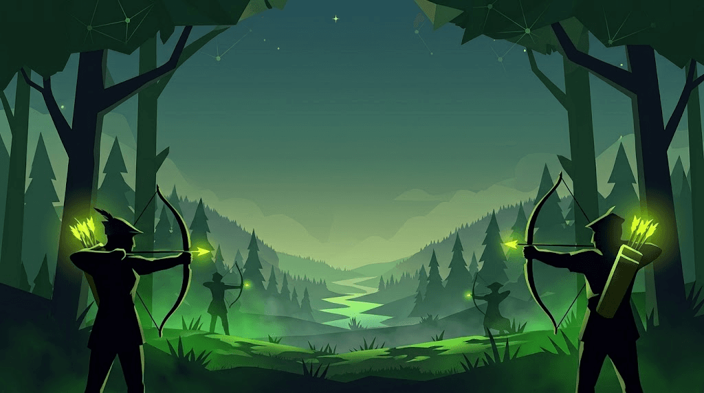 A forest scene representing the SherwoodSwap community